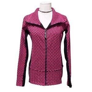Lululemon Radiant Jacket in Deep Dive Pink Berry Rumble Black Size 6